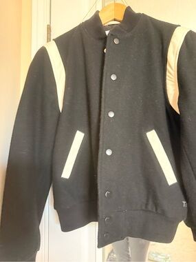 Aritzia TNA wool leather bomber jacket